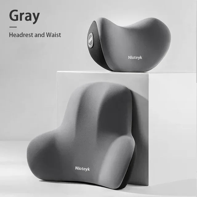 AutoHack™ Memory Foam Car Neck & Lumbar Pillow