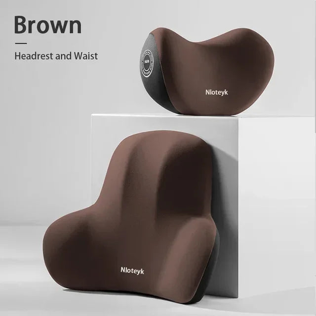 AutoHack™ Memory Foam Car Neck & Lumbar Pillow