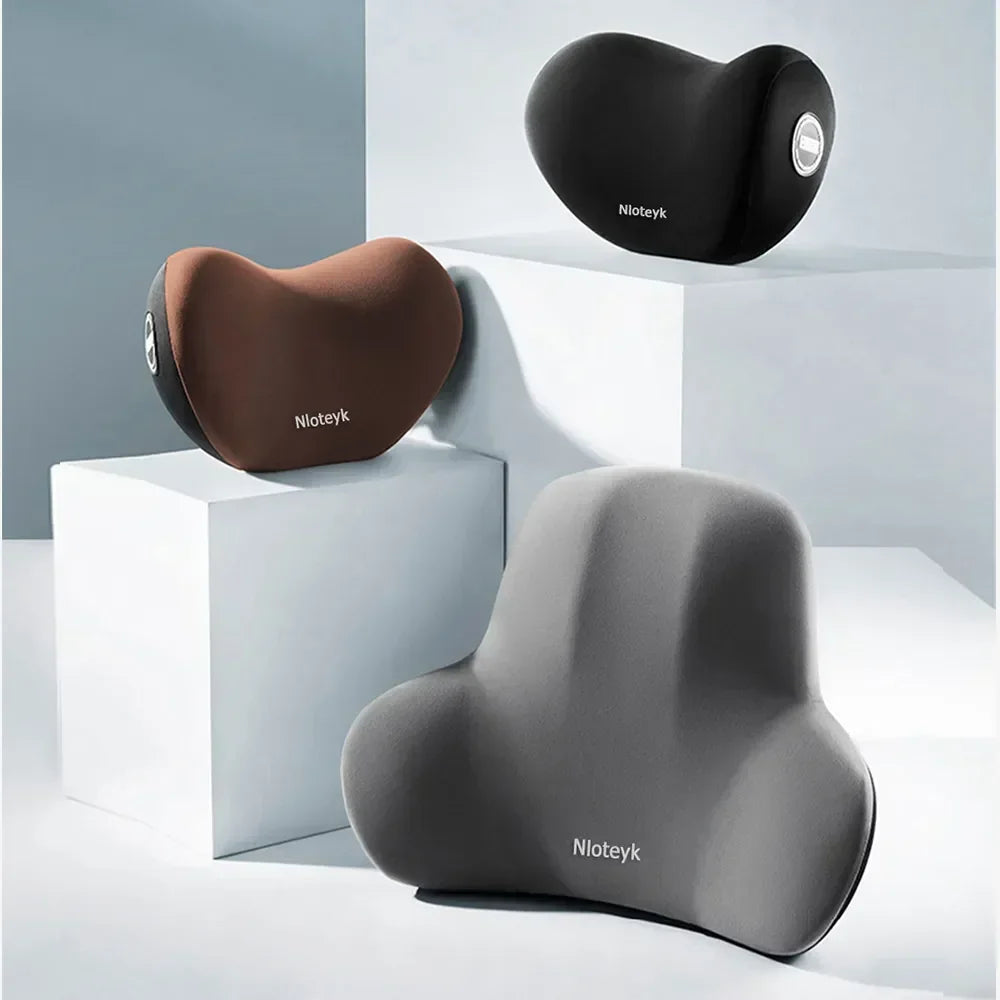 AutoHack™ Memory Foam Car Neck & Lumbar Pillow