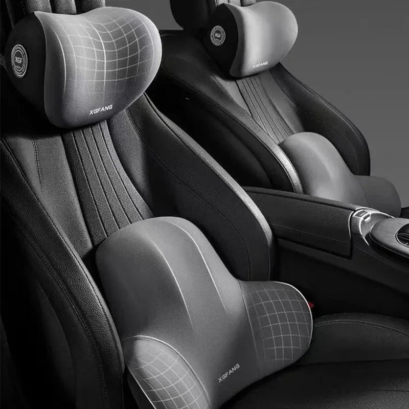 AutoHack™ Memory Foam Car Neck & Lumbar Pillow