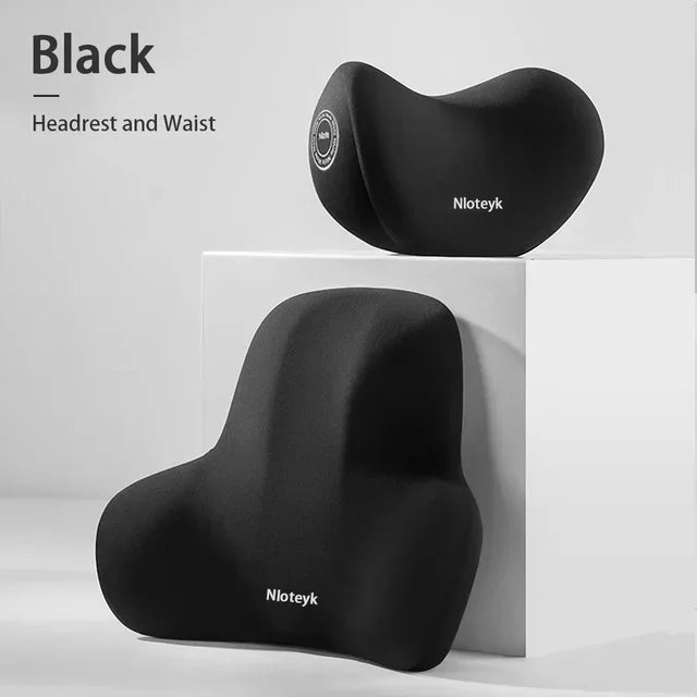 AutoHack™ Memory Foam Car Neck & Lumbar Pillow